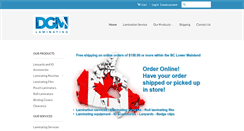 Desktop Screenshot of dgm-laminating.com